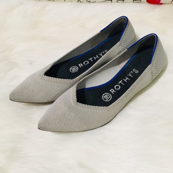 Size 6 Flax Birdseye Rothy's Points - Picture 3 of 8